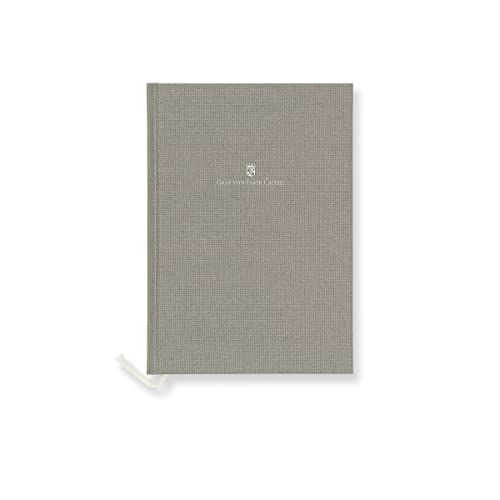 Graf von Faber-Castell 188633 - Notizbuch mit Leineneinband grau, DIN A5, 160 Seiten 100 g/m² Papier von Graf von Faber-Castell