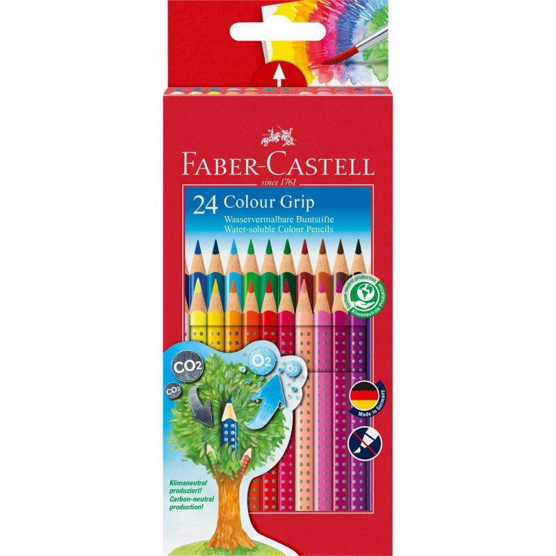 Colour Grip Farbstift Kartonetui 24teilig von Faber Castell