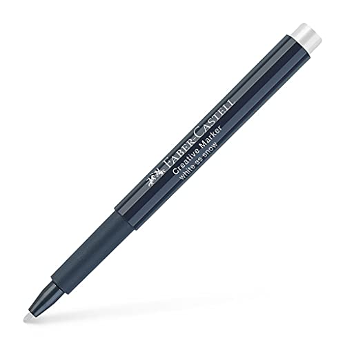 Faber-Castell Creative Studio Creative Marker, Weiß wie Schnee, Einzelmarker, für Kunst, Handwerk, Zeichnen, Skizzieren, Zuhause, Schule, Universität, Ausmalen von Faber-Castell