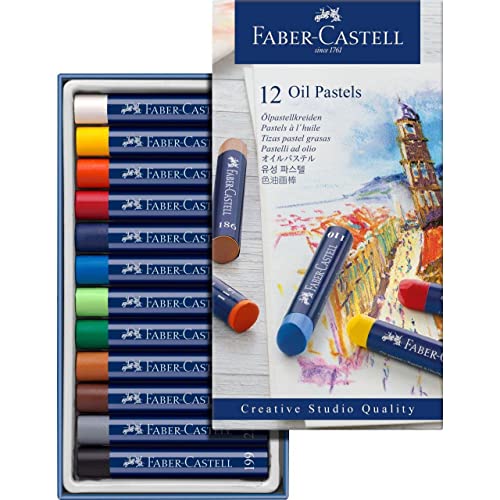 Faber-Castell Creative Studio ™lpastellkreide, 12 Farben sortiert im Kartonetui von Faber-Castell