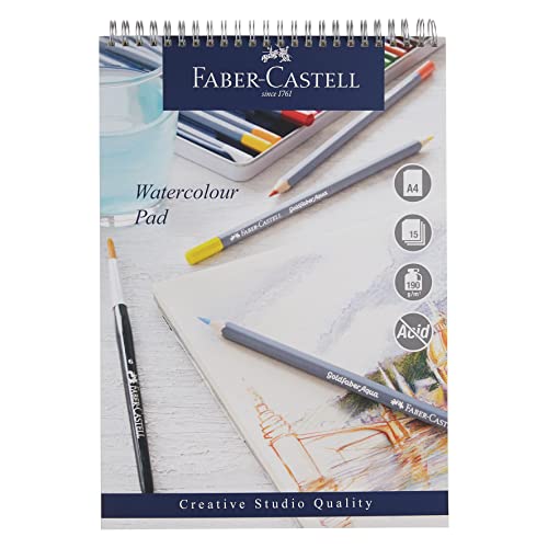 Faber-Castell Creative Studio Aquarellblock, A4, 190 g/m², 15 Blatt von Faber-Castell