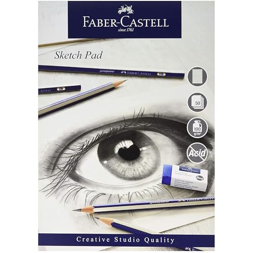 Faber-Castell Creative Studio Skizzenblock, A4 100 g / m² Block mit 50 Blatt von Faber-Castell