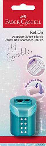 Faber-Castell Doppellochspitzer RollOn Sparkle, Blisterkarte mit 1 Stück, verschiedene Farben Faber-Castell Doppellochspitzer RollOn Sparkle, Blisterkarte mit 1 Stück, verschiedene Farben von Faber-Castell