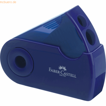 Faber Castell Doppelspitzdose Sleeve rot / blau sortiert von Faber Castell