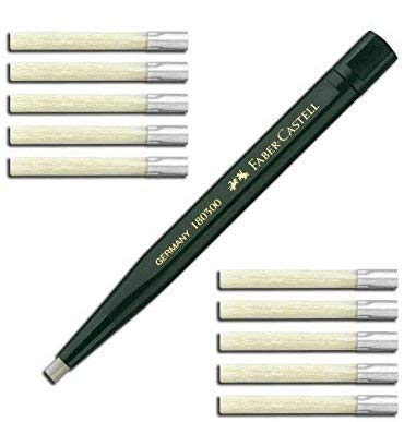 Faber-Castell Drehstift mit Glasradierer (1 Stift + 20 Ersatzminen) von Faber-Castell