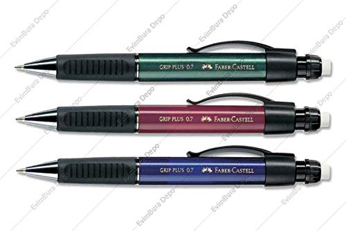 Faber-Castell Druckbleistift GRIP PLUS 0,7 mm, H„rtegrad: HB, Schaft: metallic-schwarz von Faber-Castell