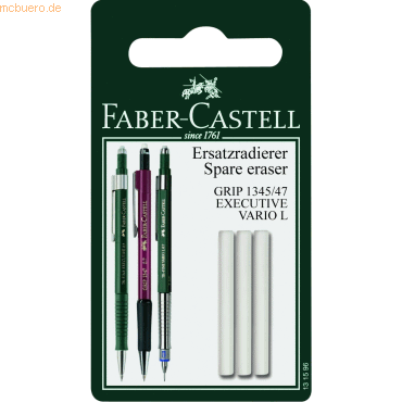 Faber Castell Ersatzradierer Executive Grip 1345/1347 auf Blisterkarte Faber Castell Ersatzradierer Executive Grip 1345/1347 auf Blisterkarte von Faber Castell