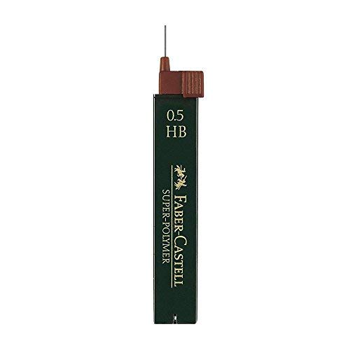 Faber-Castell Feinmine SUPER-POLYMER, 0,5 mm, HB, tiefschwarz, 12 Minen; Packungsinhalt: 12 Minen Faber-Castell Feinmine SUPER-POLYMER, 0,5 mm, HB, tiefschwarz, 12 Minen; Packungsinhalt: 12 Minen von Faber-Castell