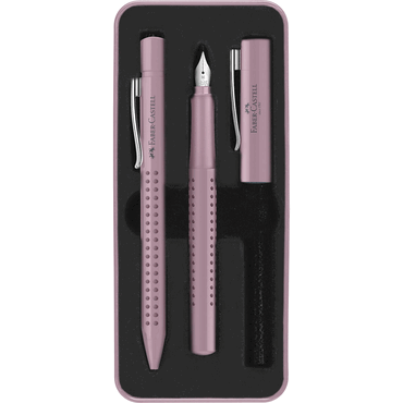 Faber-Castell Geschenkset GRIP 2010 - Füller+Kugelschreiber rose shado von Faber-Castell