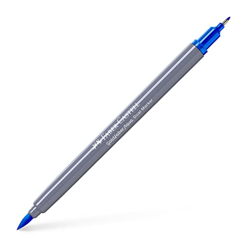 Faber-Castell Creative Studio Goldfaber Aqua Dual Marker, phthalo Blue, Single Marker, für Kunst, Handwerk, Zeichnen, Skizzieren, Zuhause, Schule, Universität, Ausmalen Faber-Castell Creative Studio Goldfaber Aqua Dual Marker, phthalo Blue, Single Marker, für Kunst, Handwerk, Zeichnen, Skizzieren, Zuhause, Schule, Universität, Ausmalen von Faber-Castell