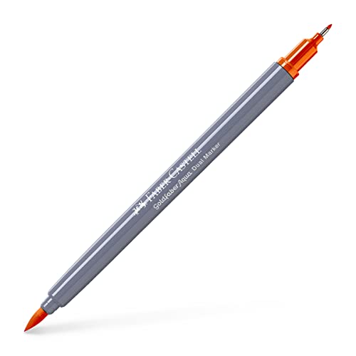 Faber-Castell Creative Studio Goldfaber Aqua Dual Marker, Orange Glaze Single Marker für Kunst, Handwerk, Zeichnen, Skizzieren, Zuhause, Schule, Universität, Ausmalen Faber-Castell Creative Studio Goldfaber Aqua Dual Marker, Orange Glaze Single Marker für Kunst, Handwerk, Zeichnen, Skizzieren, Zuhause, Schule, Universität, Ausmalen von Faber-Castell