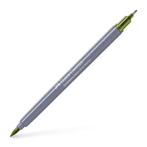 Faber-Castell Creative Studio Goldfaber Aqua Dual Marker, Chromgrün blickdicht, Einzelmarker, für Kunst, Handwerk, Zeichnen, Skizzieren, Zuhause, Schule, Universität, Ausmalen Faber-Castell Creative Studio Goldfaber Aqua Dual Marker, Chromgrün blickdicht, Einzelmarker, für Kunst, Handwerk, Zeichnen, Skizzieren, Zuhause, Schule, Universität, Ausmalen von Faber-Castell