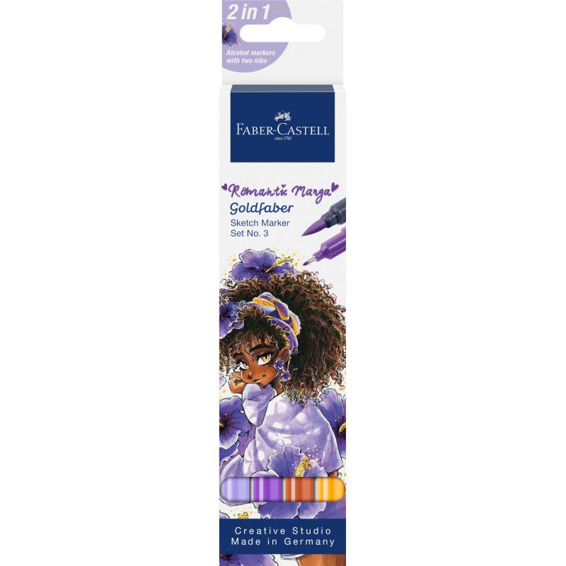 Faber Castell Goldfaber Sketch Marker Romantic Manga 3 Set von Faber Castell