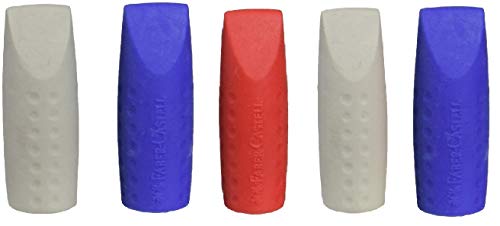 Faber-Castell Grip 2001 Radierkappen, 2er-Packs, 5 Stück, weiß Faber-Castell Grip 2001 Radierkappen, 2er-Packs, 5 Stück, weiß von Faber-Castell