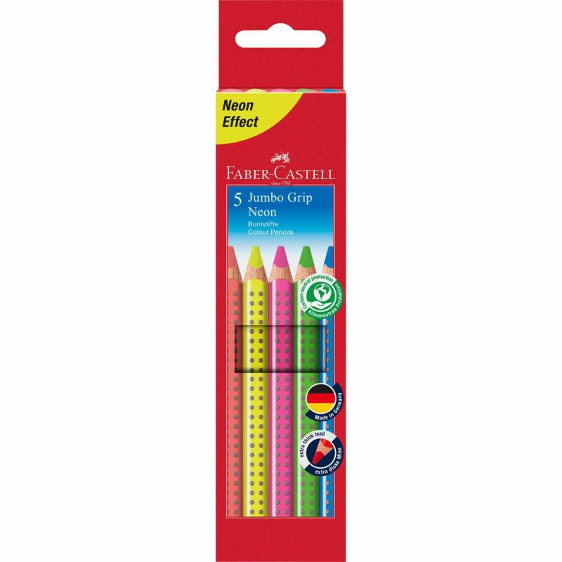 Jumbo Grip neon 5er Set von Faber Castell