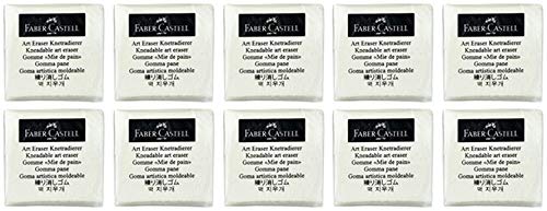 Faber-Castell - Knetradiergummi Art Eraser, (Weiß | 10er Pack) von Faber-Castell