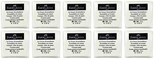 Faber-Castell - Knetradiergummi Art Eraser, (Weiß | 10er Pack) von Faber-Castell