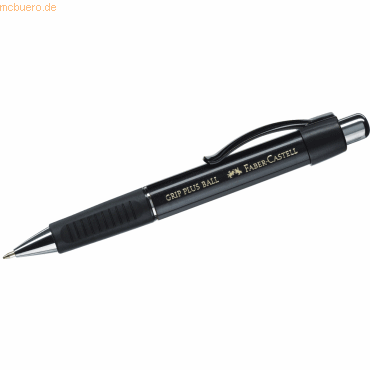 Faber Castell Kugelschreiber Grip Plus schwarz metallic von Faber Castell