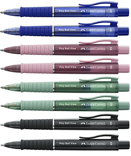 Faber-Castell Kugelschreiber Poly Ball View XB 8er SET von Faber-Castell