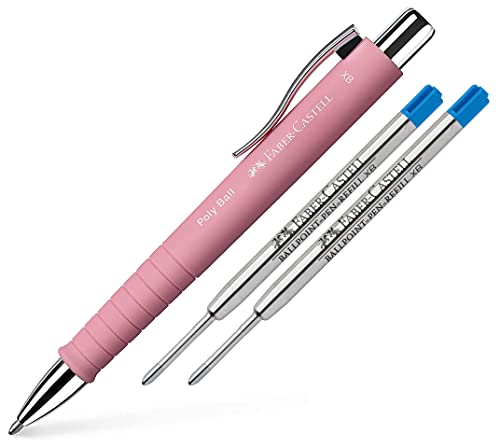 Faber-Castell - Kugelschreiber Poly Ball XB (Rose, Kugelschreiber + Ersatzminen) von Faber-Castell
