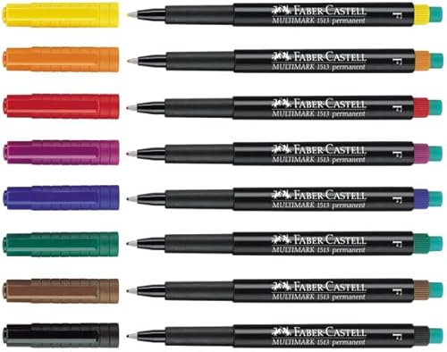 Marker MULTIMARK, wasserfest, Strichstärke F, Strichstärke 0.6mm, blau Marker MULTIMARK, wasserfest, Strichstärke F, Strichstärke 0.6mm, blau von Faber-Castell