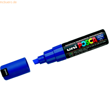 6 x Faber Castell Marker UniPosca Strich: 8 mm blau von Faber Castell