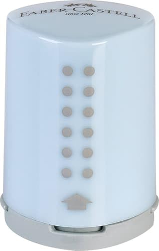 Faber-Castell Mini sky blue Spitzer, Kunststoff, Handbuch, Pencil Sharpener, Himmelblau, 64270031 von Faber-Castell
