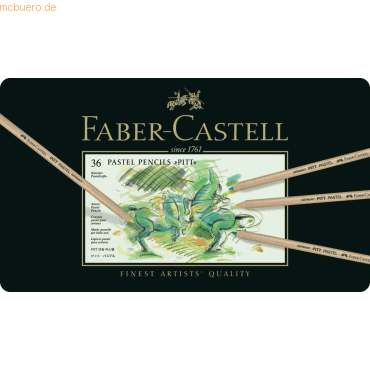 Faber Castell Pastellstift Pitt Pastell 36 Stifte farbig sortiert im M Faber Castell Pastellstift Pitt Pastell 36 Stifte farbig sortiert im M von Faber Castell