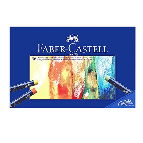 Faber-Castell Permanente Ölpastellkreide Studio Quality 24er Etui + A4 Skizzenblock von Faber-Castell