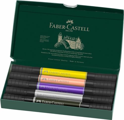 Faber-Castell Pitt Artist Pen Dual Marker Tuschestift - 5er Etui Fashion Faber-Castell Pitt Artist Pen Dual Marker Tuschestift - 5er Etui Fashion von Faber-Castell