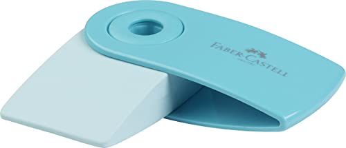 Faber-Castell RADIERER Sleeve Spar Sparkle - Ergonomischer Griff - Plastic - Türkis von PBS Deutschland