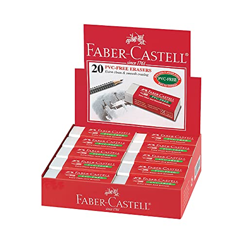 Faber Castell Radiergummi, PVC-frei, 20 Stück von Faber-Castell