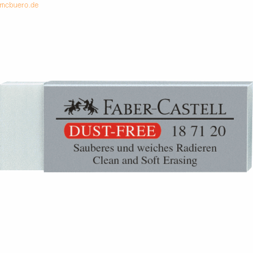 Faber Castell Radiergummi Dust Free 62x22x12mm für Bleistifte von Faber Castell