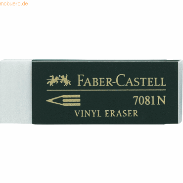 Faber Castell Radiergummi Vinyl 63x22x12mm Bleistift von Faber Castell