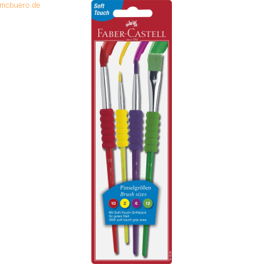 Faber Castell Schulpinsel Synthetik 10/2/6/12 Blisterkarte Faber Castell Schulpinsel Synthetik 10/2/6/12 Blisterkarte von Faber Castell
