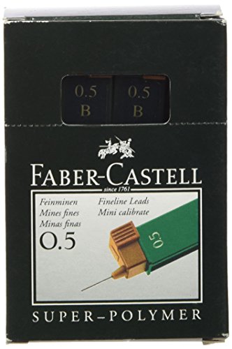 Faber-Castell Super-Polymer 0.5 mm Leads, Degree B Tube of 12 Leads – Spare Tip, Pack of 12 Tubes Faber-Castell Super-Polymer 0.5 mm Leads, Degree B Tube of 12 Leads – Spare Tip, Pack of 12 Tubes von Faber-Castell