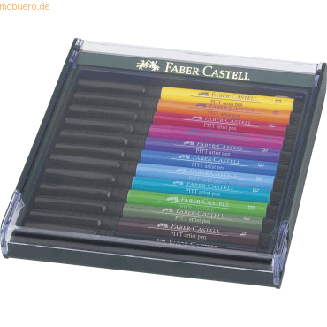 Faber Castell Tuschestift Pitt Artist Pen B Bright VE=12 Stück Etui Faber Castell Tuschestift Pitt Artist Pen B Bright VE=12 Stück Etui von Faber Castell