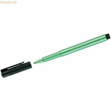 Faber Castell Tuschestift Pitt Artist Pen metallic green metallic 1,5 von Faber Castell