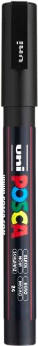 Faber-Castell uni-ball 186599 - POSCA Marker mit feiner Rundspitze, schwarz von Faber-Castell