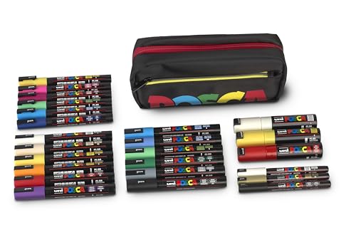 Faber-Castell uni-ball 205088 - POSCA Marker Set XXL, 24 POSCA Stifte und eine Bauchtasche, für Beruf, Hobby und Freizeit Faber-Castell uni-ball 205088 - POSCA Marker Set XXL, 24 POSCA Stifte und eine Bauchtasche, für Beruf, Hobby und Freizeit von Faber-Castell