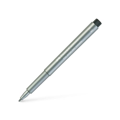 Filzstift Faber-Castell Pitt Artist Pen 1,5mm silber metal. von Faber-Castell