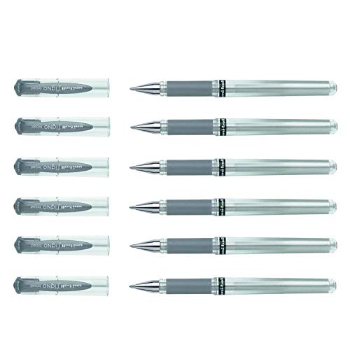 Gel-Tintenroller uni-ball Signo UM 153, Strichstärke 0.6mm, Metall, silber Gel-Tintenroller uni-ball Signo UM 153, Strichstärke 0.6mm, Metall, silber von Faber-Castell