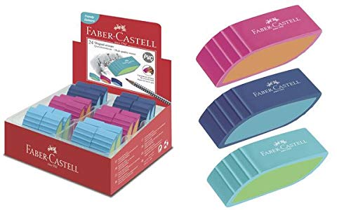 Gum Faber-Castell Bicolor in 3 Assorti-Farben zeigen 24 Stück von Faber-Castell