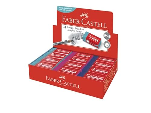 Gum Faber-Castell Staubfreie Assorti-Farben zeigen 24 Stück von Faber-Castell