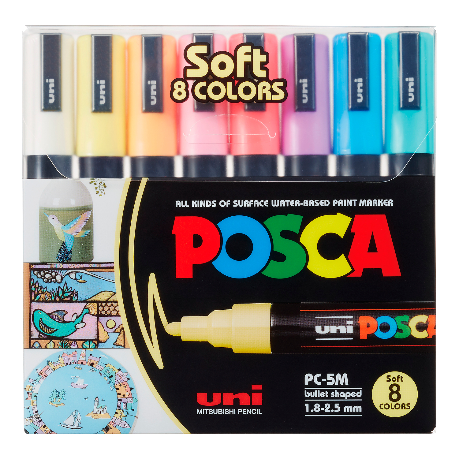 POSCA-Marker PC-5M Pastell von Faber Castell