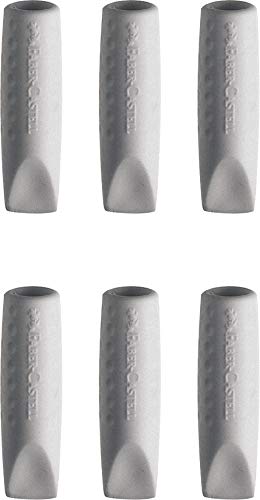 Radiergummikappen Grip grau 6 Stück, Faber-Castell Radiergummikappen Grip grau 6 Stück, Faber-Castell von Faber-Castell