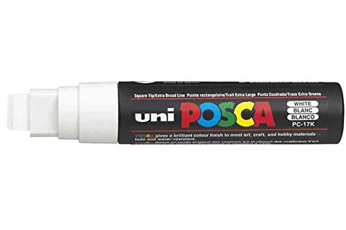 Uni-12 Stück Marker Malerei POSCA pc-17 K, weiß Uni-12 Stück Marker Malerei POSCA pc-17 K, weiß von Uni-Ball