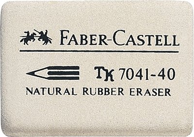 Weiß weicher Naturgummi Radiergummi – Pack von 20 von Faber-Castell