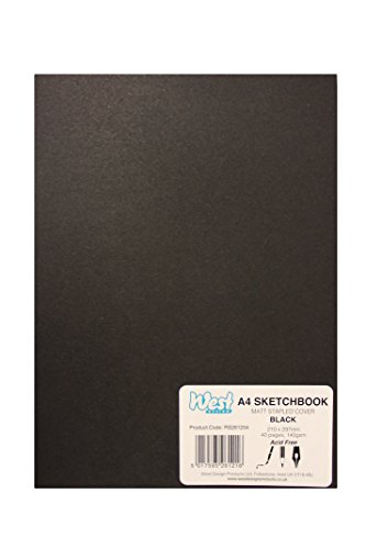 West Design RS261254 1 Skizzenbuch DIN-A4-Format, geheftet, matt, Malen, Zeichnen und Schreiben, schwarz West Design RS261254 1 Skizzenbuch DIN-A4-Format, geheftet, matt, Malen, Zeichnen und Schreiben, schwarz von WEST