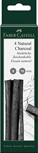 FABER-CASTELL 129498 - Zeichenkohle Pitt natürlich, 4 Stück, 9 - 15 mm FABER-CASTELL 129498 - Zeichenkohle Pitt natürlich, 4 Stück, 9 - 15 mm von Faber-Castell